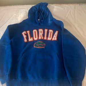 Florida 🐊 Gators hoodie size Lg, blue, Brand E5, 80/20 blend